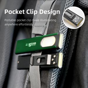 워선 T7 최신 LED 키체인 손전등 450Lm 휴대용 미니 토치 라이트 포켓 랜턴 투광 작업등 (자석 포함)