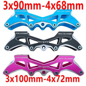 어린이 스케이트 프레임, 스피드 슬라롬 프레임, 3x90-4x68, 3x100-4x72mm, 2 in 1