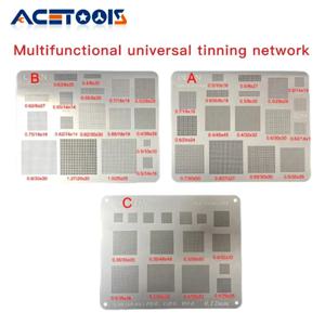 1/3Pcs 고품질 범용 BGA Reballing 스텐실 사각형 구멍 직접 가열 BGA 템플릿 휴대 전화 노트북 CPU IC 칩