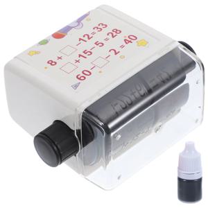 1 세트 덧셈 뺄셈 교육 스탬프 수학 롤러 디지털 곱셈 분할 번호 학생 학습 보조 사무실 스탬프