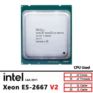 인텔 제온 E5 2667 V2 중고 2667V2 CPU 8코어 3.3GHz 130W LGA 2011 프로세서