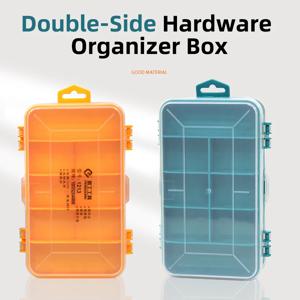 양면 하드웨어 주최자 상자 너트 용 다기능 플라스틱 소형 도구 상자 볼트 나사 손톱 소형 하드웨어 보관