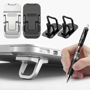 휴대용 인체공학적 경량 노트북 스탠드, 미니 알루미늄 냉각 패드, 컴퓨터 키보드 마운트 킥 스탠드