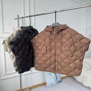 Schinteon 여성용 90% 화이트 덕 다운 불규칙 조끼, 후드 루즈 민소매 재킷, 단색 패션, 가을, 겨울 탑 2025