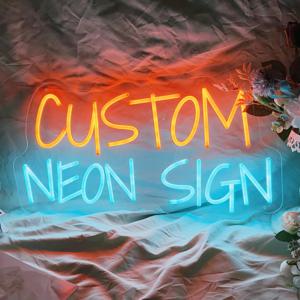 사용자 정의 네온 사인 웨딩 장식 네온 생일 축하 어린이 선물 룸 홈 침실 네온 벽 장식 Led 라이트 편지