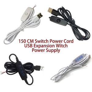 5V USB 듀얼 컬러 조광기 컨트롤러 스위치 와이어 삼색 켜기 끄기 제어 디밍 와이어 1.5M LED 스트립 램프 전구