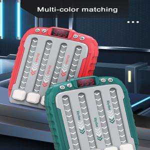 빠른 푸시 게임 팝 버블 업 장난감 리듬 핸드 헬드 팝 라이트 업 게임 스트레스 릴리프 Fidget 장난감