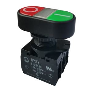 산업용 전기 기기 및 유사한 장치 용 1Pcs KEDU HY57 푸시 버튼 스위치 1NO 1NC AC125V 250V 400V E 195428