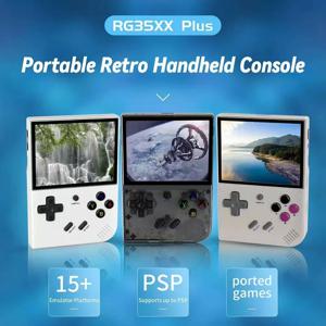 RG35XXSP 휴대용 게임 콘솔 레트로 스타일 3.5인치 IPS 디스플레이 3300mAh 배터리 HDMI 출력 블루투스 4.2 5K 게임 미리 설치됨