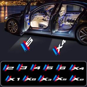 LED 자동차 도어 로고 프로젝터 램프 환영 빛 BMW 2 3 4 5 6 시리즈 E90 E91 E92 E93 E60 E61F10 F30 F20 X1 X2 X3 X4 X5 X6 X7