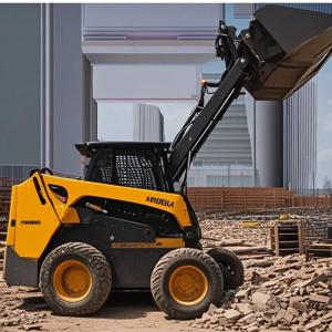 맞춤형 소형 다기능 홈 가든 크롤러 미끄럼 방지 스티어링 휠 로더, 무료 배송, 신제품