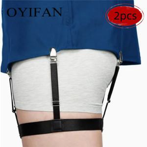 3 클립 허벅지 링 가터 남성용 및 여성용 셔츠 주름 방지 및 미끄럼 방지 셔츠 클립 링 다리 셔츠 걸이 빨래 집게