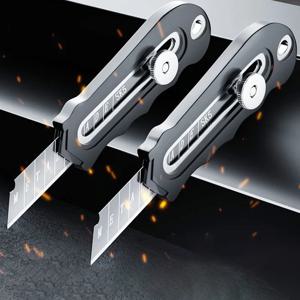 전문 스테인레스 스틸 유틸리티 나이프 산업용 등급 벽지 상자 커터 다기능 날카로운 종이 절단 칼 아트