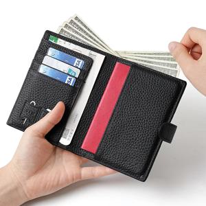 정품 가죽 여권 홀더 방수 Rfid 차단 여행 지갑 여권 커버 케이스 SIM 카드 슬롯 여권 도서