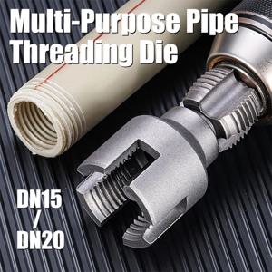 PPR 파이프 나사 가공 도구, 전기 드릴용 플라스틱 파이프 나사 절단기 키트, 20-32mm 수도관용 탭 다이 세트, DIY 배관 도구