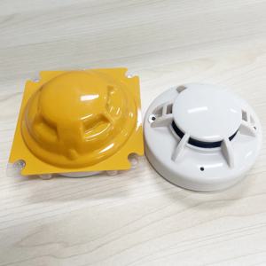 1Pcs 9-28Vdc 와이어 열 감지기 NC/NO 건식 접촉 출력 홈 보안을위한 실내 천장 화재 연기 경보 센서