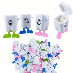 10PCS 치아 상자 귀여운 만화 치아 주최자 플라스틱 우유 치아 보관 상자 기념품 케이스 저장 첫 번째 치아 선물