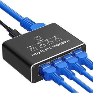 기가비트 이더넷 스위치 Rj45 분배기 LAN 기가비트 확장 어댑터 PC 노트북 TV 박스 라우터 용 1000Mbps 네트워크 커넥터