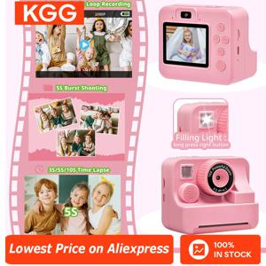 어린이용 즉석 인쇄 디지털 카메라 1080P 2.4인치 듀얼 카메라 감열식 즉석 인쇄 미니 장난감 카메라 남아 여아 선물