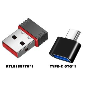 R36S WiFi USB 무선 어댑터 타입-C OTG 컨버터 R36S R36H R36 R36PLUS용 - RTL8188FTV