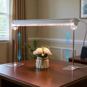 조정 가능한 성장 빛 스탠드 랙 1 세트 탁상 식물 빛 홀더 브래킷 실내 원예 수경법 행거 도구