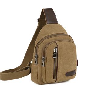남성용 캔버스 가슴 가방 크로스 바디 슬링 숄더 백 소형 배낭 허리 팩 캐주얼 가슴 가방
