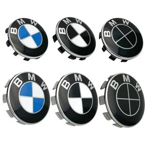 4개 68mm 56mm 자동차 휠 허브 센터 커버 개조 액세서리, BMW E36 E39 E46 E60 E90 E90 F10 F30 G20 G21 G30에 적합