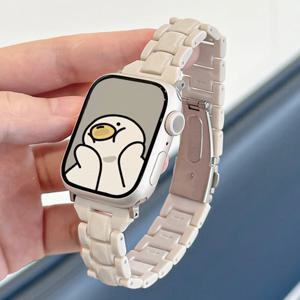 애플 워치 밴드용 캔디 스트랩, 한국 패션 팔찌, iWatch 시리즈 10 9 8 7 SE 6 5 4 3 울트라 2 49mm, 44mm, 40mm, 41mm, 45mm, 38mm, 46mm, 42mm