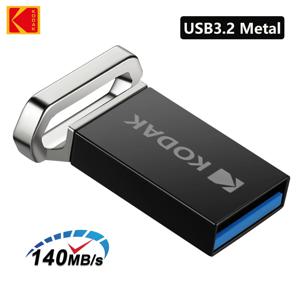 KODAK USB 3.2 플래시 드라이브, 금속 펜 드라이브, 고속 140 MB/s 미니 키 펜 드라이브, 자동차 노트북 데스크탑용, 32GB, 64GB, 128GB, K113