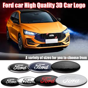 포드 포커스 몬데오 레인저용 메탈 프론트 그릴 리어 트렁크 엠블럼 스티커 3D 자동차 로고 배지 방수 자동차 스타일링 액세서리
