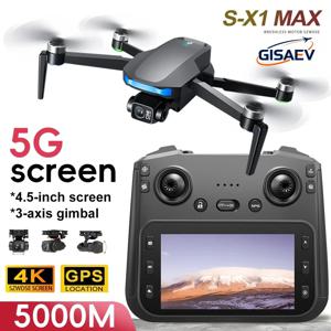 S-X1 MAX GPS 드론 4K 전문가용 HD 카메라 3축 짐벌 항공 촬영 브러시리스 스크린 5G WIFI FPV 드론 RC 쿼드콥터