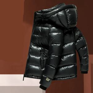 가을 겨울 90% 화이트 덕다운 신상 남성 다운 재킷 (탈부착 가능한 소매 포함) 남성 푸퍼 코트