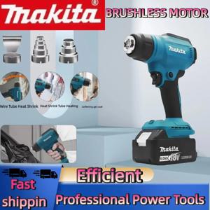 마키타 550 ° C 온도 조절 열풍기 무선 핸드헬드 열풍기 LED 디스플레이 납땜 열풍기 신제품 18V