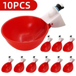 5/10/20개 자동 닭 물그릇, 메추리 가금류 물통, 오리 비둘기 방목 닭용 대형 물통