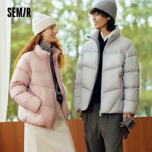 세미르 다운 재킷 남성용 겨울 90% 다운 충전 발열성 삼중 방수 2025 신상 커플 스탠드 칼라 패딩 남성복