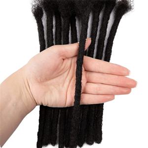 드레드락스 브라질리언 인모 스트랜드 크로셰 브레이드 헤어 록 익스텐션 0.4cm 킹키 브레이딩 번들 마이크로락스 도매