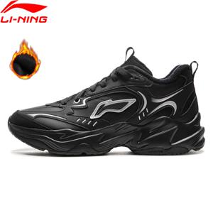 Li-Ning 남성 LN 디펜더 라이프스타일 신발 양털 겨울 따뜻하고 편안한 LiNing 레저 스포츠 신발 AGCV395
