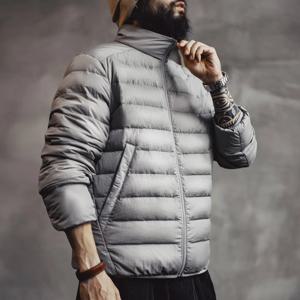 마덴 겨울 남성용 스탠드업 칼라 다운 재킷 경량 발수성 화이트 덕 다운 충전재 코트 가을용 따뜻한 이너 레이어