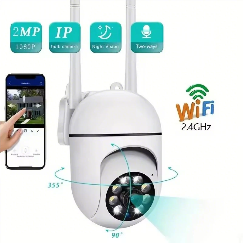 A7 1080P 보안 카메라 WIFI 카메라 야외 PTZ 속도 무선 IP 카메라 CCTV 4X 디지털 줌 오디오 네트워크 감시 카메라