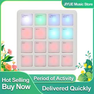 M-VAVE SK-16 SMC-PAD 무선 MIDI 포켓 패드 컨트롤러 스트라이크 패드 컨트롤러 16패드 타악기 키보드 악기용