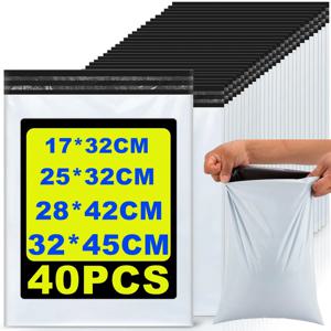 10/20/30/40pcs 폴리 메일러 배송 가방 튼튼한 자체 접착 배송 봉투 포장용 방수 찢어짐 방지 폴리 가방