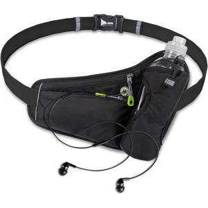 허리 팩, 물병 홀더가 있는 방수 수화 벨트, 달리기, 하이킹, 걷기, 자전거 타기용 조절 가능한 패니 팩