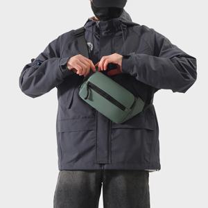 방수 야외 스포츠 체스트 백 2025 여름 캐주얼 패션 남성용 웨이스트 백 크로스바디 백 나일론 소재 레저 백팩