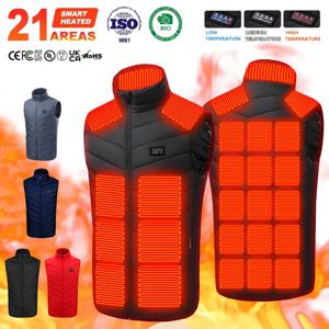 고품질 스마트 안전 야외용 발열 조끼 코트 재킷 남성 여성용 USB 전기 재킷 따뜻한 의류 플러스 사이즈