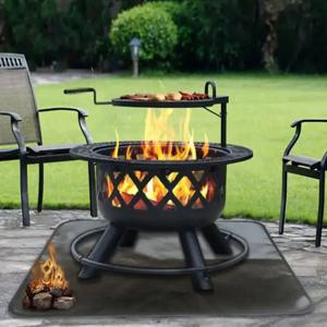 바베큐 캠핑 방수 안전 보호 패드 896C에 대한 대형 내화 내열성 야외 그릴 매트