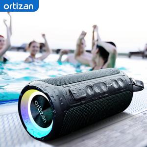 Ortizan X8 Pro 방수 블루투스 스피커 휴대용 강력한 사운드 박스 베이스 부스트 듀얼 페어링 진정한 무선 스피커 TF/AUX in