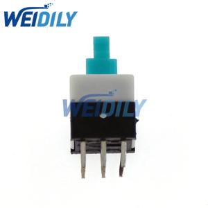푸시 촉각 전원 마이크로 스위치 자체 잠금 온/오프 버튼 래칭 스위치, 도매 전자 스위치, 8x8mm, 6 핀, 10 개