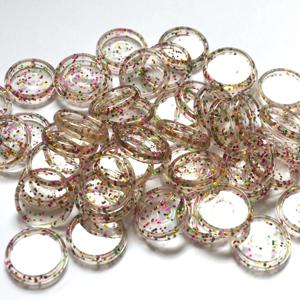 100pcs 23mm 바인딩 디스크 투명 바인딩 디스크 플라스틱 라운드 디스크 바인더 액세서리 버섯 구멍 노트북 바인딩 링