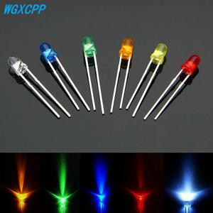 100 PCS, LED 발광 다이오드 전자 키트, 3mm 5mm, LED 다이오드 모듬 키트, 흰색 녹색 빨간색 파란색 노란색, 표시 등