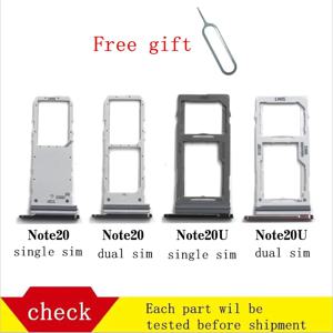 SIM 카드 트레이 거치대, 슬롯 어댑터, 마이크로 SD 카드 트레이 거치대, 삼성 노트 20, 울트라 N9810, N9860, 싱글 또는 듀얼 SIM